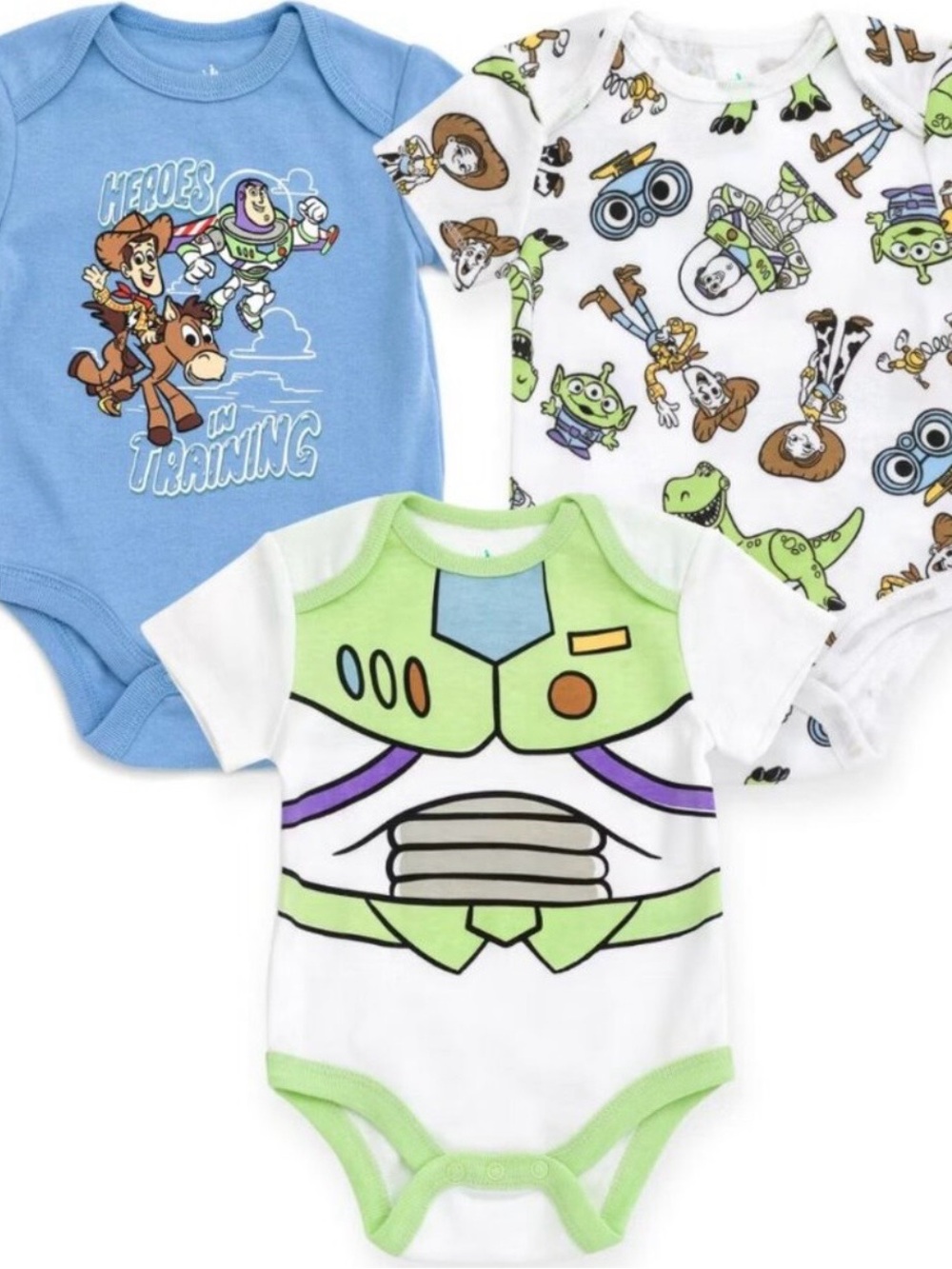 Disney Toy Story 3 pack body suits size 6-9 months